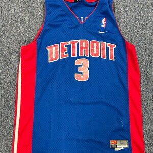 Nike Ben Wallace Detroit Pistons NBA Basketball Jersey Sz L + 2